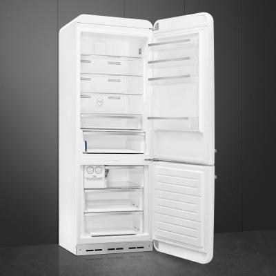 28" SMEG 50's Style 18 Cu. Ft. Freestanding Bottom Mount Refrigerator - FAB38URWH