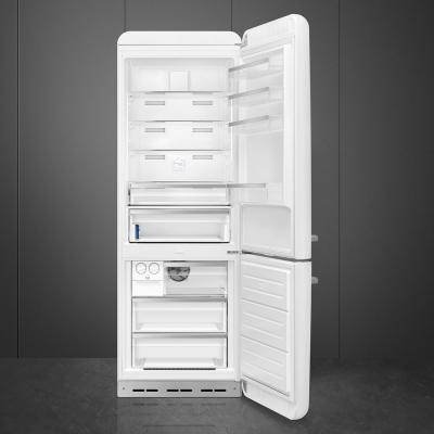 28" SMEG 50's Style 18 Cu. Ft. Freestanding Bottom Mount Refrigerator - FAB38URWH