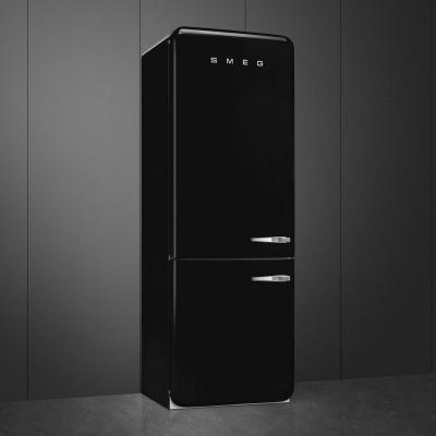 28" SMEG 50's Style 18 Cu. Ft. Freestanding Bottom Mount Refrigerator - FAB38ULBL