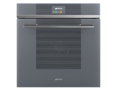 24" SMEG Linea Design Thermo-Ventilated Electric Oven with 2.8 Cu. Ft. - SFU6104TVS