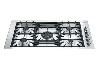 24" SMEG Gas Cooktop with 5 Sealed Burners - PGFU24X