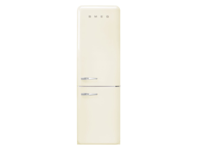 24" SMEG 12.75 Cu. Ft. Free Standing Bottom Mount Refrigerator in Cream - FAB32URCR3