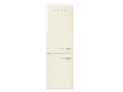 24" SMEG 12.75 Cu. Ft. Free Standing Bottom Mount Refrigerator in Cream - FAB32ULCR3