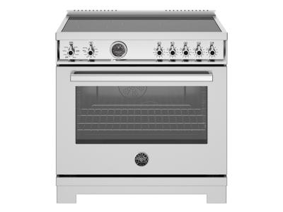 36" Bertazzoni Professional Series Induction Range With 5 Heating Zones In Stainless Steel - PRO365ICFEPXT