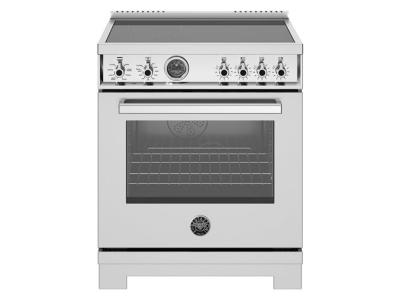 30" Bertazzoni Induction Range With 4 Heating Zones In Stainless Steel - PRO304IFEPXT