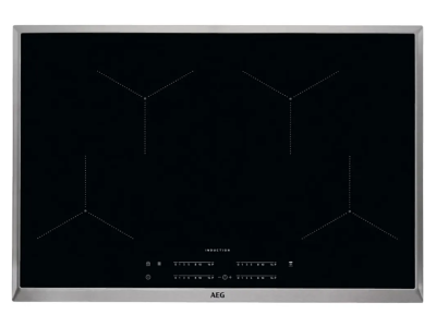 30" AEG Induction Cooktop with Stainless steel Trim in Black - IKB84431XB