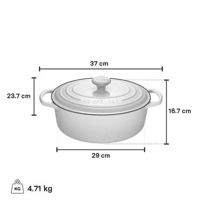 Le Creuset Enamelled Cast Iron 4.7 L Capacity Oval Dutch Oven - CA-21178029220031