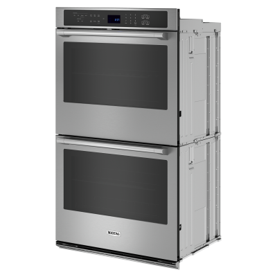 27" Maytag 8.6 Cu. Ft. Double Wall Oven with Air Fry and Basket in FingerPrint Resistant Stainless Steel - MOED6027LZ