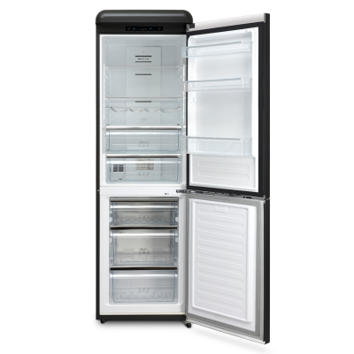 24" Epic 11 Cu. Ft. Capacity Retro Refrigerator in Matte Black - ERFF111BL