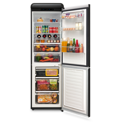 24" Epic 11 Cu. Ft. Capacity Retro Refrigerator in Matte Black - ERFF111BL