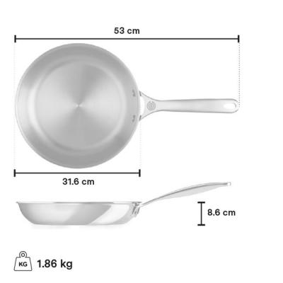 Le Creuset Stainless Steel Fry Pan - CA-54137030001001