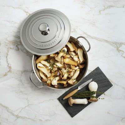 Le Creuset Stainless Steel  4.8L Capacity Braiser - CA-54121030001191