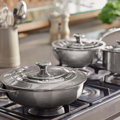Le Creuset Stainless Steel  4.8L Capacity Braiser - CA-54121030001191