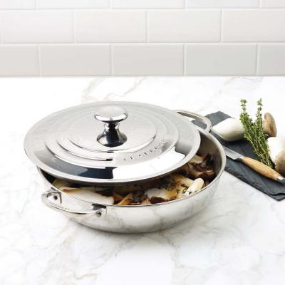 Le Creuset Stainless Steel  4.8L Capacity Braiser - CA-54121030001191