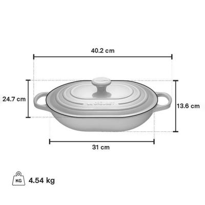 Le Creuset Enamelled Cast Iron 3.4L Capacity Oblong Casserole - CA-21112031422071