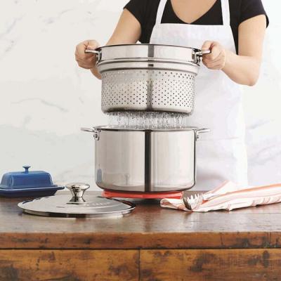 Le Creuset Stainless Steel Stockpot with Pasta Insert - CA-54109026001191