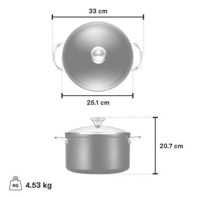 Le Creuset Toughened Nonstick Pro Stockpot - CA-51129024001261