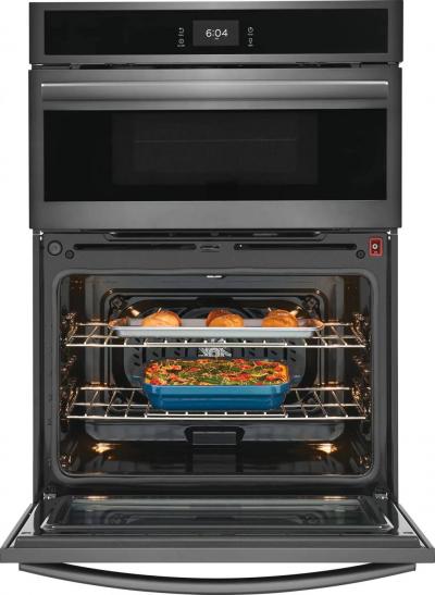 30" Frigidaire Gallery 5.3 Cu. Ft. Microwave Wall Oven in Black Stainless Steel - GCWM3067AD