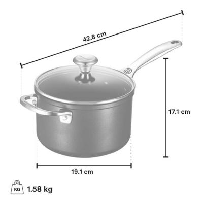 Le Creuset Toughened Nonstick 2.8 L Capacity Pro Saucepan - CA-51132018001261