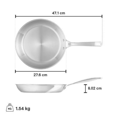 Le Creuset 26cm Stainless Steel Fry Pan - CA-54137026001001