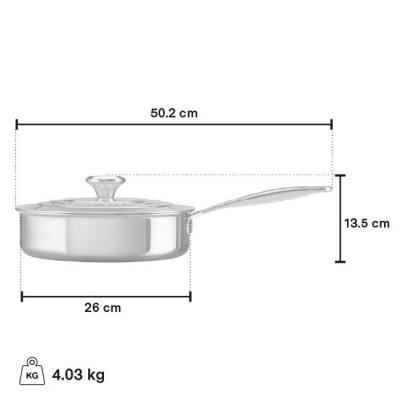 Le Creuset Stainless Steel Sauté Pan - CA-54116026001191