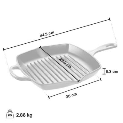 Le Creuset Square Skillet Grill and Panini Press Set - CA-CA00024000795000