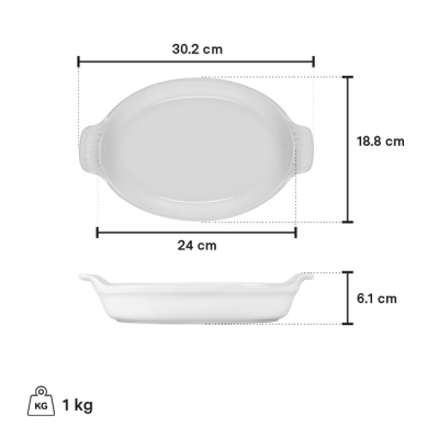 Le Creuset 1 L Oval Au Gratin Dish - CA-71105024716005