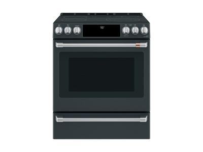 30" Café 5.7 Cu. Ft. Slide-In Front Control Radiant And Convection Range  - CCES700P3MD1