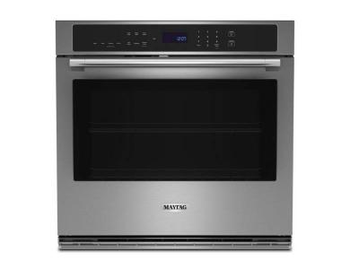 27" Maytag 4.3 Cu. Ft.  Single Wall Oven with Air Fry and Basket -  MOES6027LZ