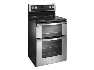 30" Whirlpool 6.7 Cu. Ft. Electric Double Oven Range with True Convection - YWGE745C0FS
