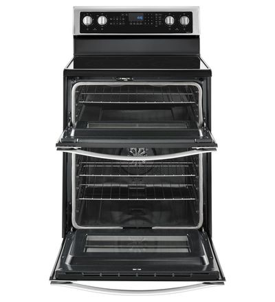 30" Whirlpool 6.7 Cu. Ft. Electric Double Oven Range with True Convection - YWGE745C0FS