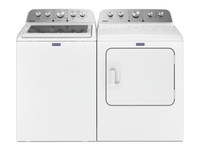 28" Maytag 5.5 Cu. Ft. Top Load Washer and 7.0 Cu. Ft. Top Load Gas Dryer - MVW5430MW-MGD5430MW