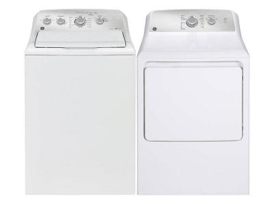 27" GE 5.0 Cu. Ft. Capacity Top Load Washer and 7.2 Cu.Ft. Capacity Top Load Electric Dryer  -  GTW550BMRWS-GTD40EBMRWS