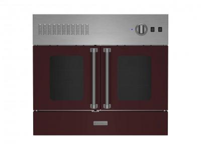 36" Blue Star Single French Door Gas Wall Oven in Natural Gas with Plated Trim - BWO36AGSV2CCPLT