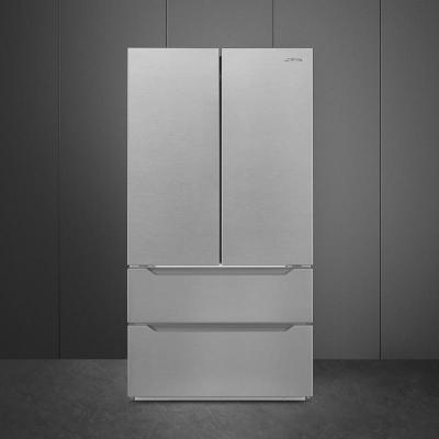 36" SMEG 22.46 Cu. Ft. FreeStanding French Door Refrigerator in Stainless Steel - FQ55UFX