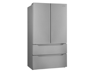 36" SMEG 22.46 Cu. Ft. FreeStanding French Door Refrigerator in Stainless Steel - FQ55UFX