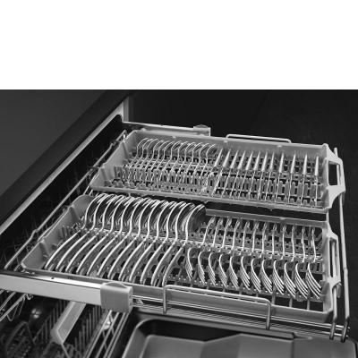 24" SMEG 50's Style Under Counter Built-in Dishwasher in Cream - STU2FABCR2