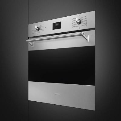 30" SMEG 3.92 Cu. Ft. Classica Electric Single Wall Oven in Stainless Steel - SOU3300TX