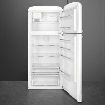 SMEG Retro-style Right Hinge Top-Mount Freestanding Refrigerator - FAB50URWH3