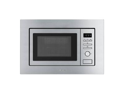 24" SMEG Fingerprint-Proof Built-in Microwave in Stainless Steel - FMIU020X