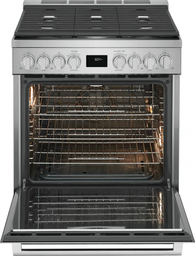 30" Electrolux 4.5 Cu. Ft. Front Control Free Standing Gas Range - ECFG3068AS