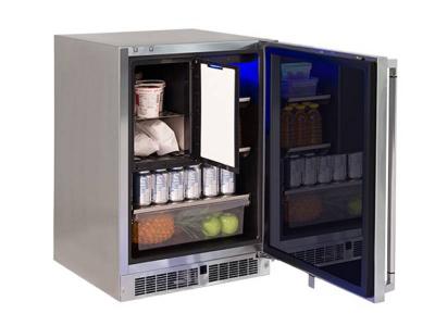  24" Lynx Professional Combo Right Refrigerator Freezer - LM24REFCR