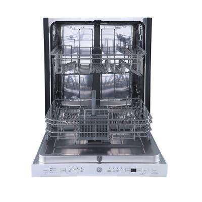 24" GE Built-In Top Control Dishwasher In White - GBP534SGPWW