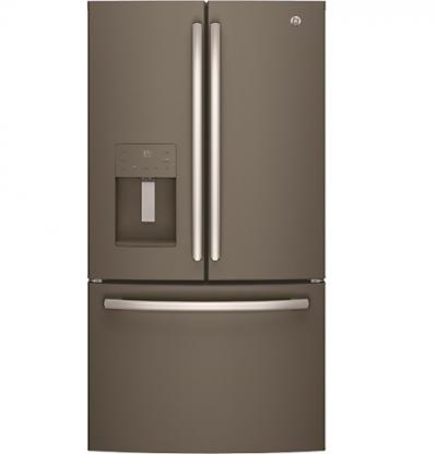 36" GE 25.5 Cu. Ft. Bottom Mount French Door Refrigerator - GFE26JMMES