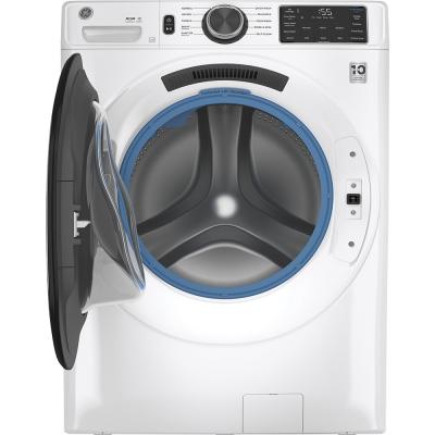 28" GE 5.5 Cu. Ft. (IEC) Capacity Washer With Built-in Wifi In White - GFW550SMNWW
