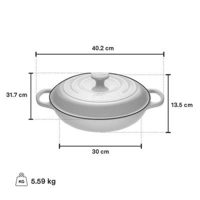 Le Creuset Enamelled Cast Iron 3.5L Capacity Braiser - CA-21180030771041