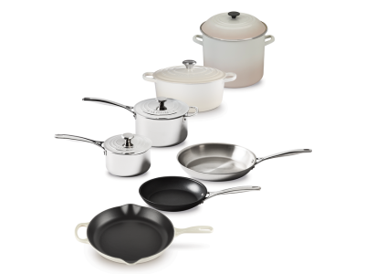 Le Creuset 11-Piece Ultimate Cookware Set in Meringue - CA-CA00026000716000