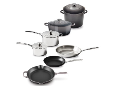 Le Creuset 11-Piece Ultimate Cookware Set in Oyster - CA-CA00026000444000