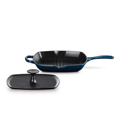 Le Creuset Square Skillet Grill and Panini Press Set - CA-CA00024000422000
