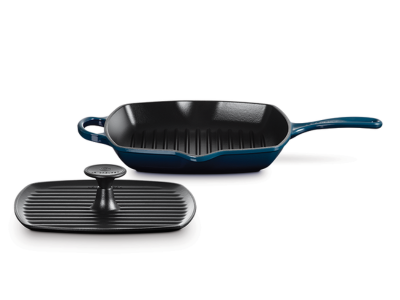Le Creuset Square Skillet Grill and Panini Press Set - CA-CA00024000422000